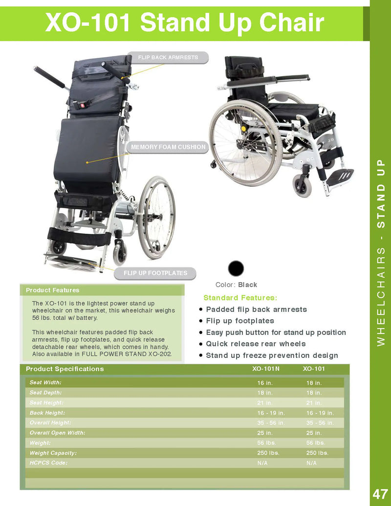 Karman XO-101 Power-Assisted Standing Wheelchair